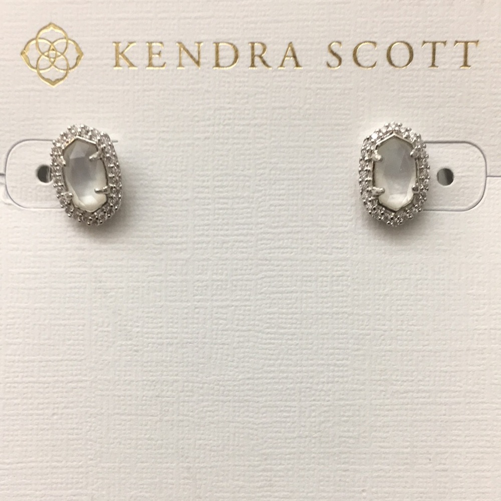 Kendra Scott Silver Cade Earrings - Picture 4 of 6